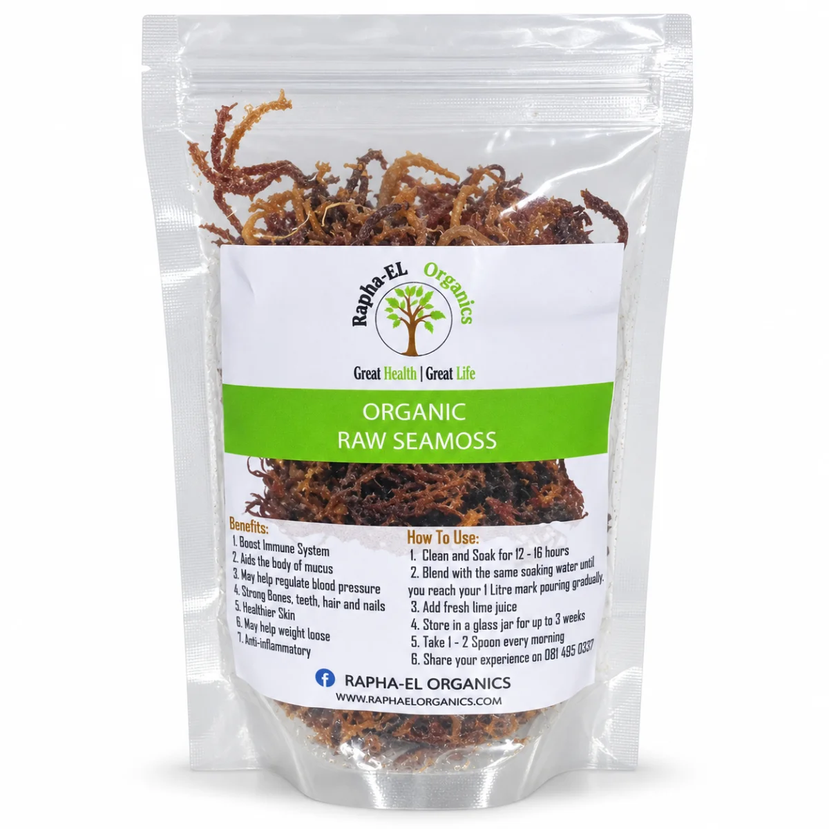 Organic Raw Seamoss (Small)